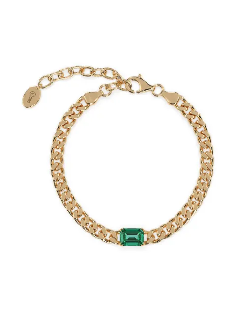 VEYNOU 14kt yellow gold Eden Oasis emerald bracelet