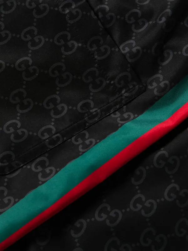 【GUCCI】 プリントGGストレッチジャージー水着 Gucci GGパターン トランクス水着 | ブラック | FARFETCH JP
