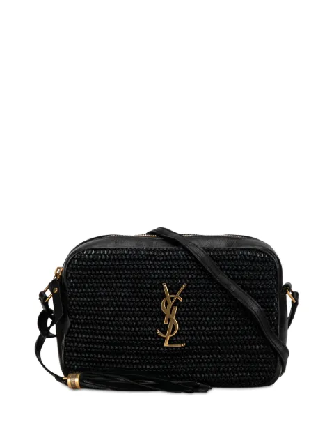 Saint Laurent Pre-Owned 2019 Raffia Lou Camera crossbody bag WOMEN