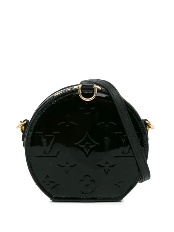 Louis Vuitton Pre Owned 2019 Vernis Mini Boite Chapeau Souple crossbody bag women Leather One Size Black