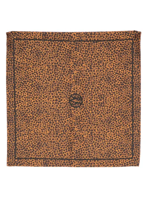 lescarf Leopard silk scarf