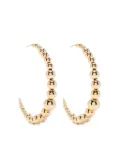 Kenneth Jay Lane polished large hoops - Gold