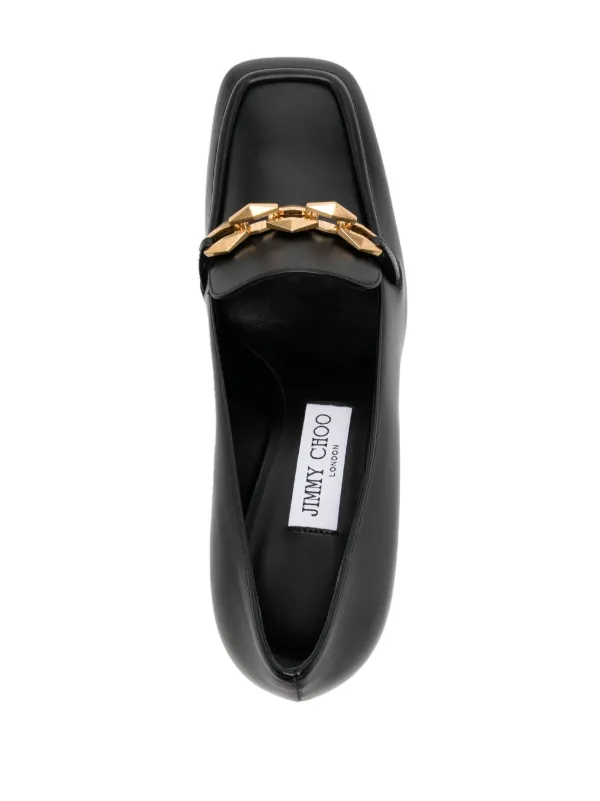 スニーカー JIMMY CHOO Women Sneakers DIAMOND TILDA LOAFER CLFBLACK JIMM Diamond Tilda Loafer | Black Calf Leather Flats | JIMMY CHOO