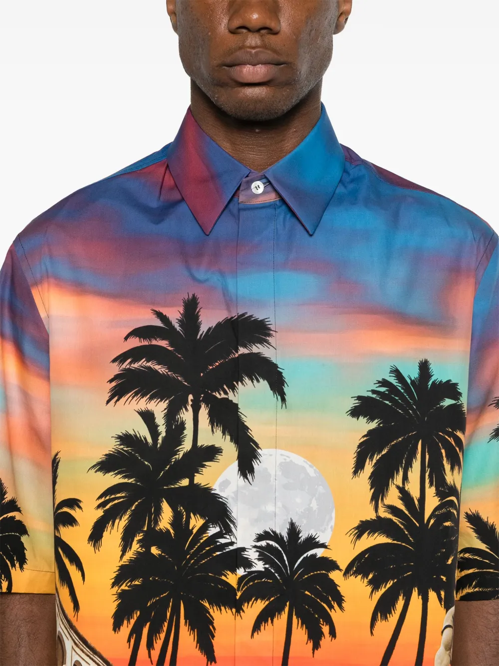 Affordable Marni graphic-print poplin shirt Men