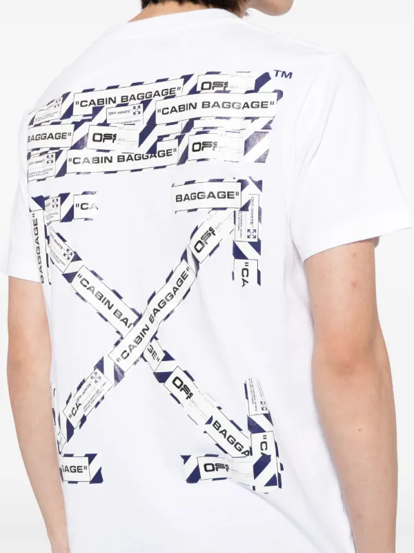 Off-White logo-print Cotton T-shirt | White | FARFETCH AO