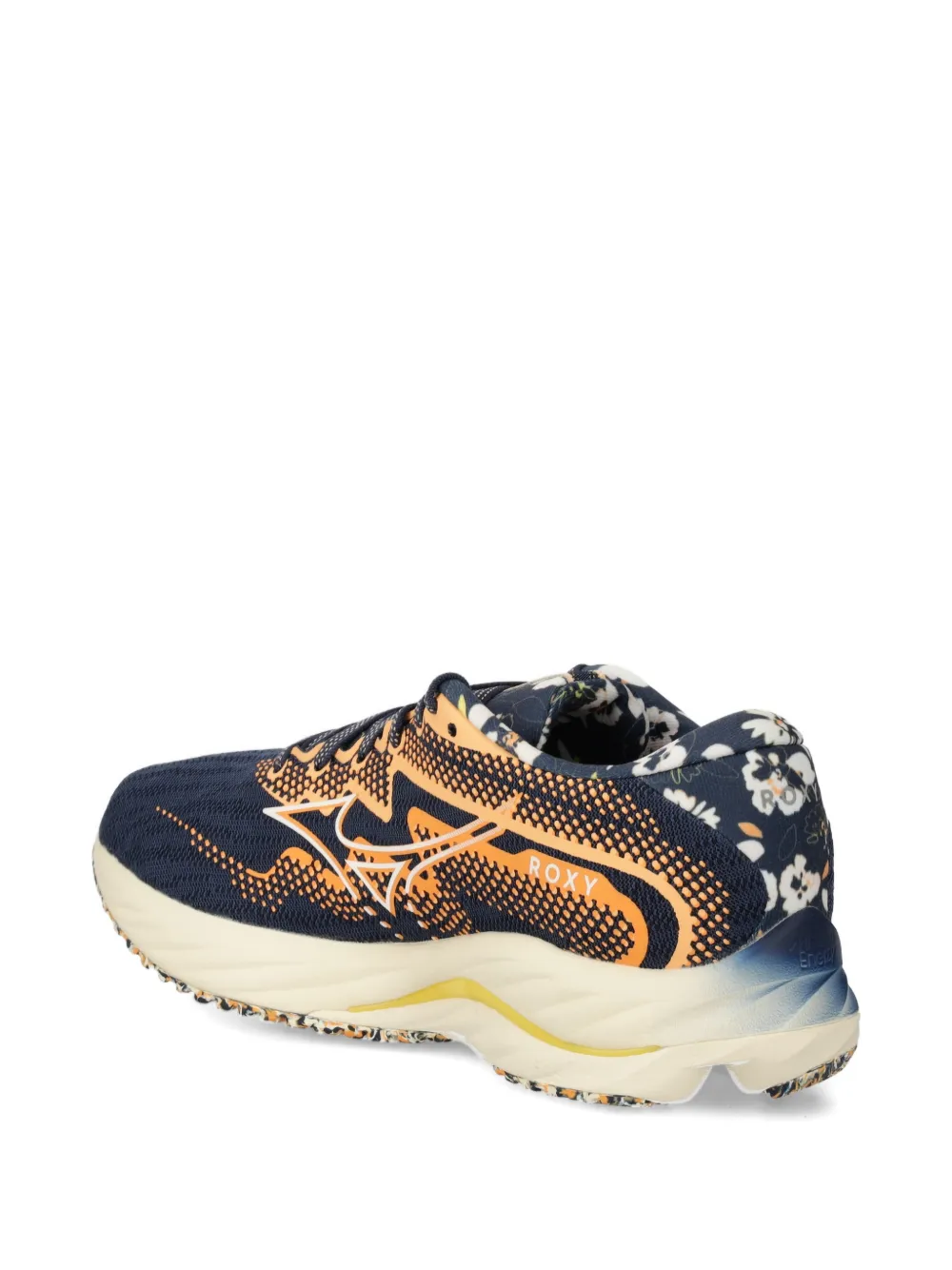 Mizuno x Roxy Wave Rider 27 sneakers met bloemenprint Blauw