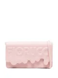 Fiorucci melted leather crossbody bag - Pink