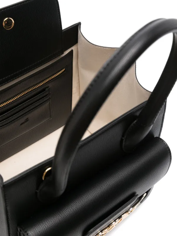 Moschino ロコ レタリンク ハケット ハック JC4044PP1LLP1 00A Love Moschino logo-lettering Tote Bag | Black | FARFETCH