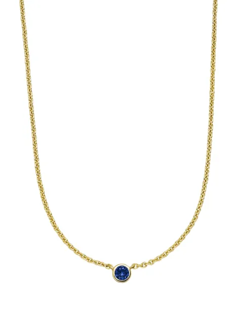 VEYNOU 14kt recycelte Laya Gelbgoldhalskette mit Saphir