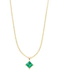VEYNOU 14kt yellow gold Klara emerald necklace