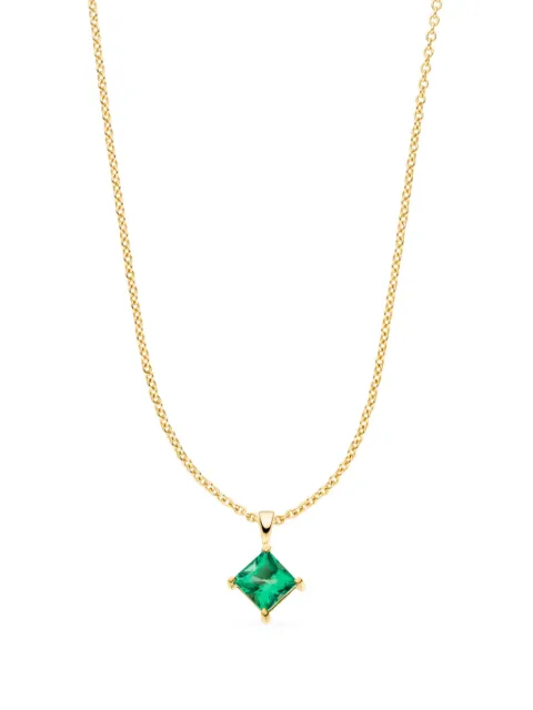 VEYNOU 14kt yellow gold Klara emerald necklace