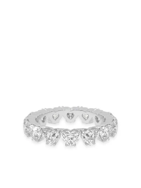 VEYNOU anillo Cara Memory en oro blanco reciclado de 18kt con diamante