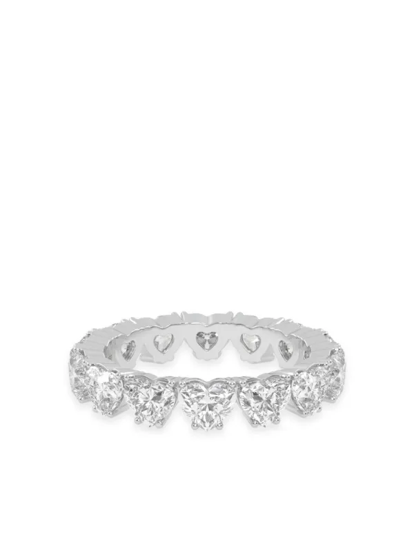 VEYNOU 18kt Recycled White Gold Cara Memory Diamond Ring