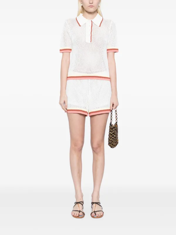 ショートパンツ ZIMMERMANN Woman Short White 2885AR25R CRF ZIMMERMANN Crochet Short | White | FARFETCH
