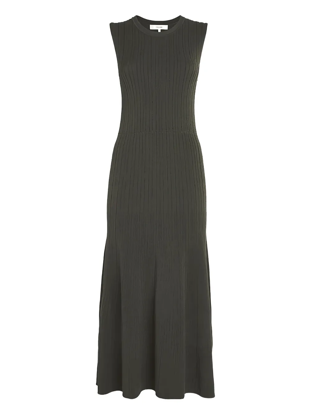 FRAME Mouwloze midi-jurk Groen