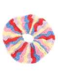 Olivia Rubin Carli Tropical Wiggle pointelle scrunchie - Pink