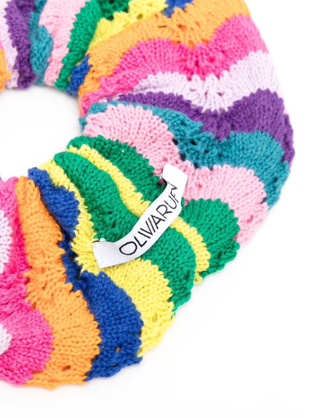 Olivia Rubin Carli pointelle scrunchie - Roze