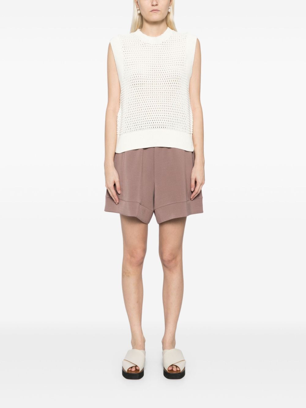 Shop Varley Bains Knitted Top In White