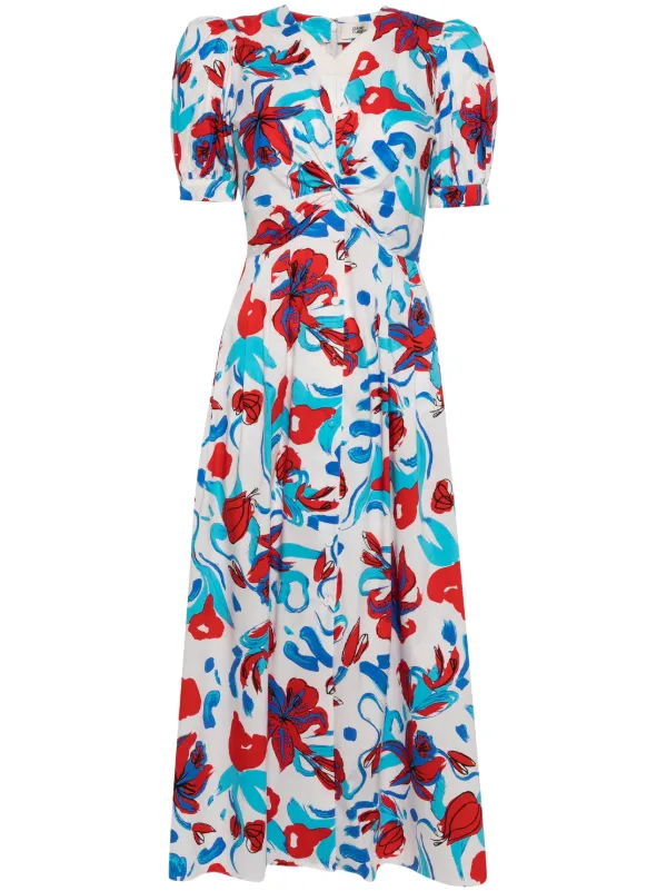 DVF Diane Von Furstenberg Heather Dress White FARFETCH PT