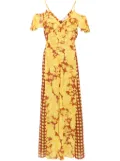 DVF Diane von Furstenberg Aya long dress - Brown