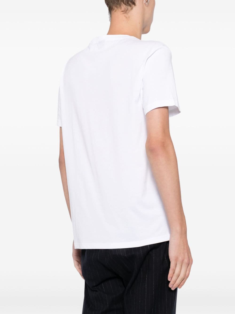 Shop Hugo Boss Logo-print T-shirt In Weiss