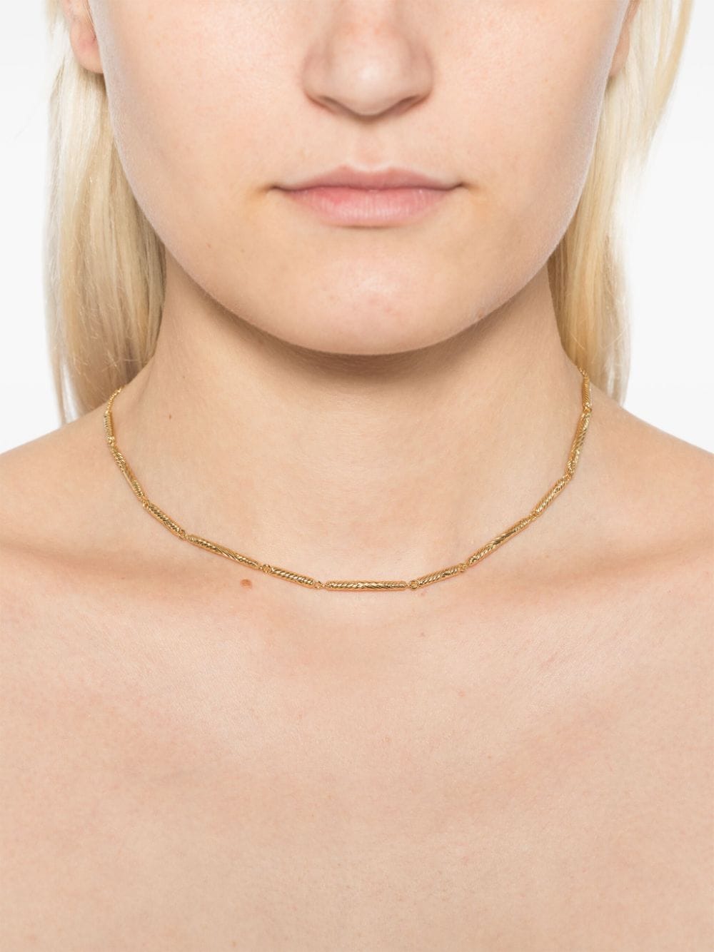 Missoma wavy ridge chain necklace - Goud