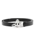 Vivienne Westwood small line orb buckle belt - Grey