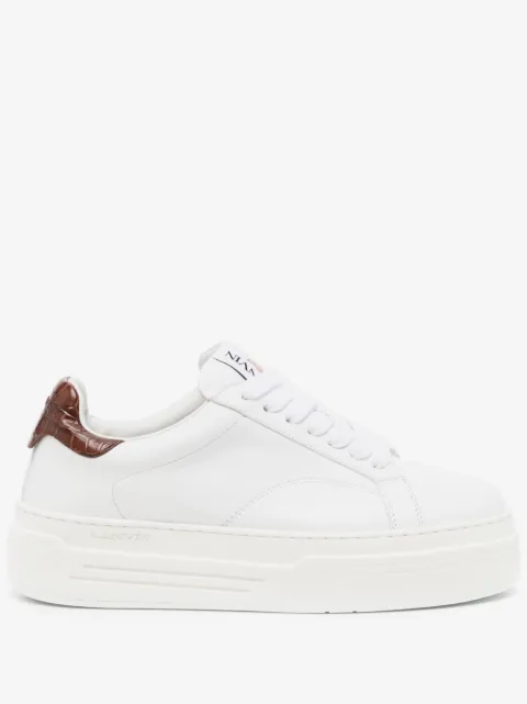 Lanvin baskets en cuir DDB0 à plateforme