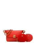 CHANEL Pre-Owned 2019 CC Quilted Calfskin Flap and Coin Purse belt bag - Red