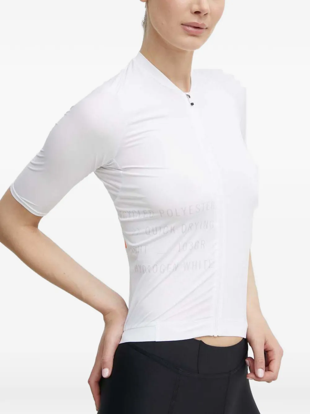 POC zip short-sleeve cycling vest - Bianco