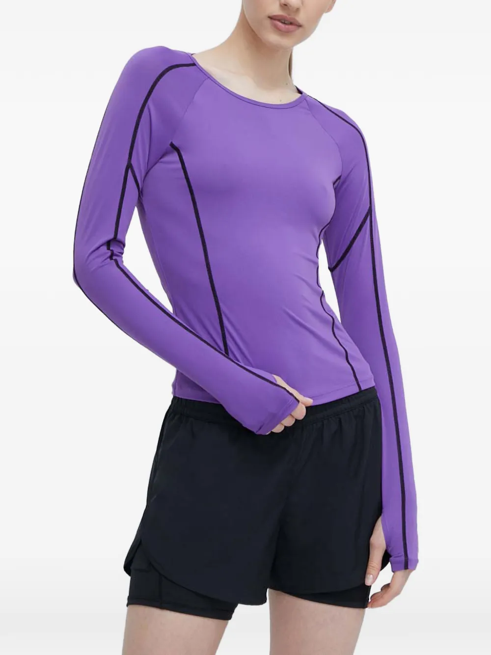 P.E Nation long-sleeve cutout top - Viola