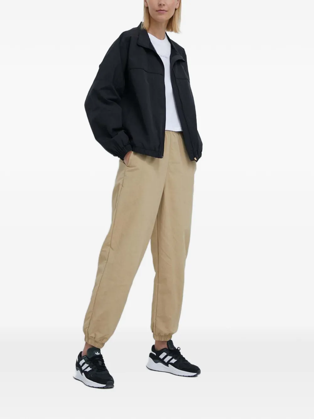  P.e Nation Zip Bomber Jacket - Black 