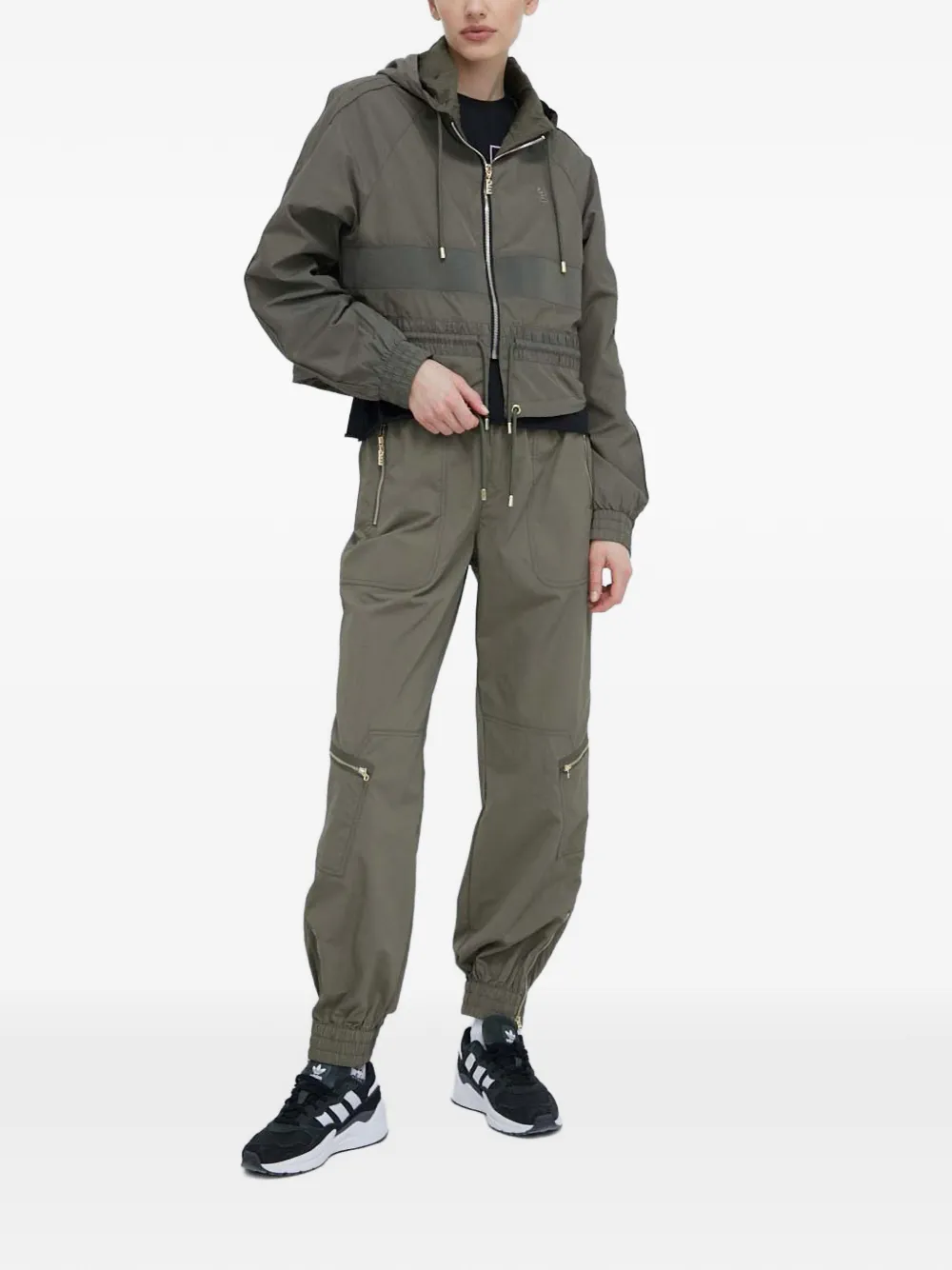  P.e Nation Hooded Zip Jacket - Green 