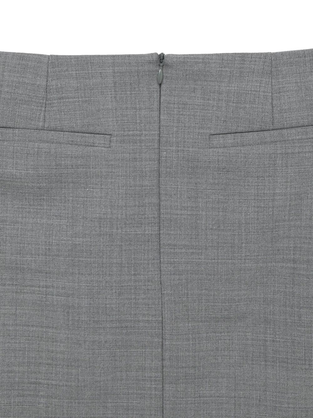 Shop Herskind Zipped Mini-skirt In Grey