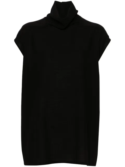 Rick Owens roll-neck crepe top