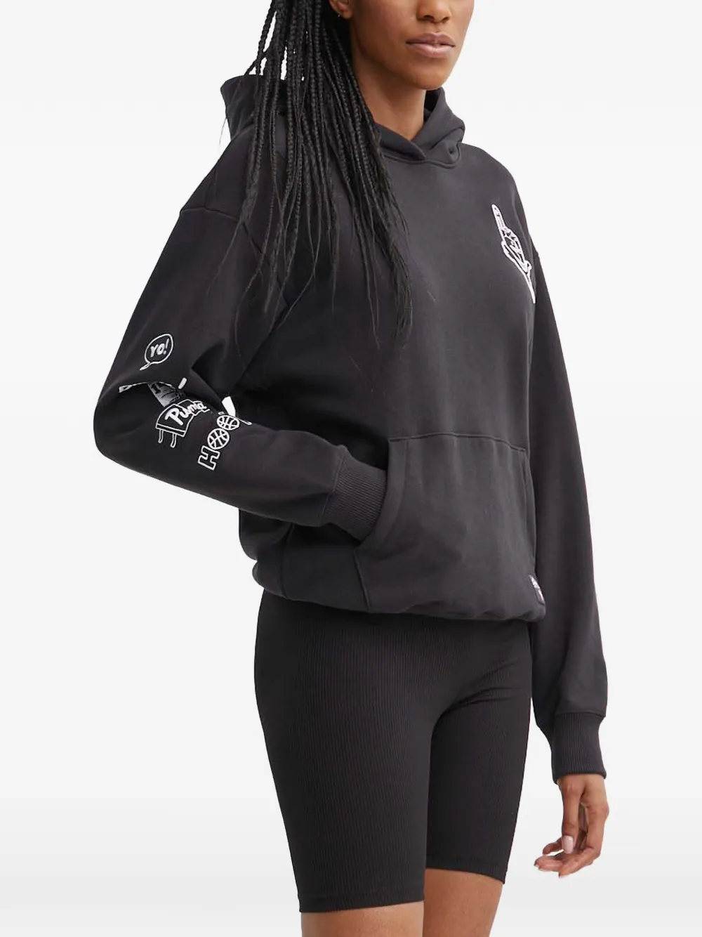 PUMA graphic hoodie - Grau