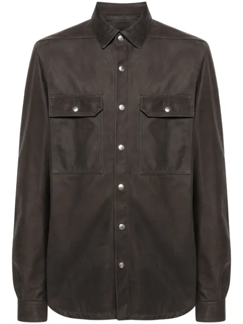 Rick Owens Outershirt leather shirt jacket