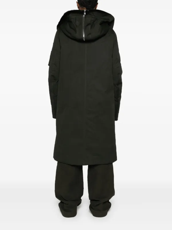 Rick Owens Hooded Padded Parka | Green | FARFETCH