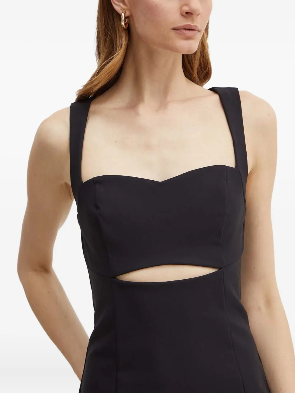 Guess Usa Cut-out Sleeveless Mini Dress In Black