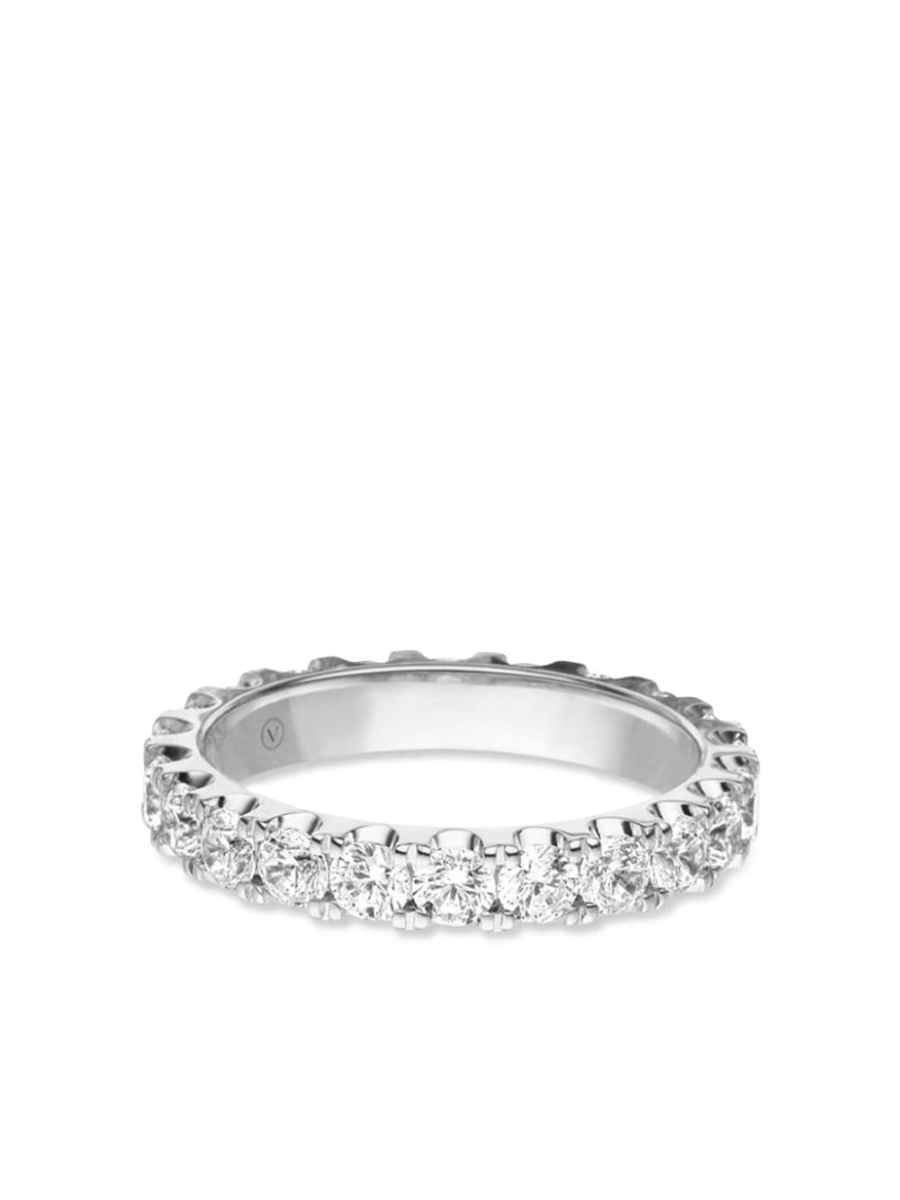 Veynou 18kt White Gold Memory Diamond Ring In Silver