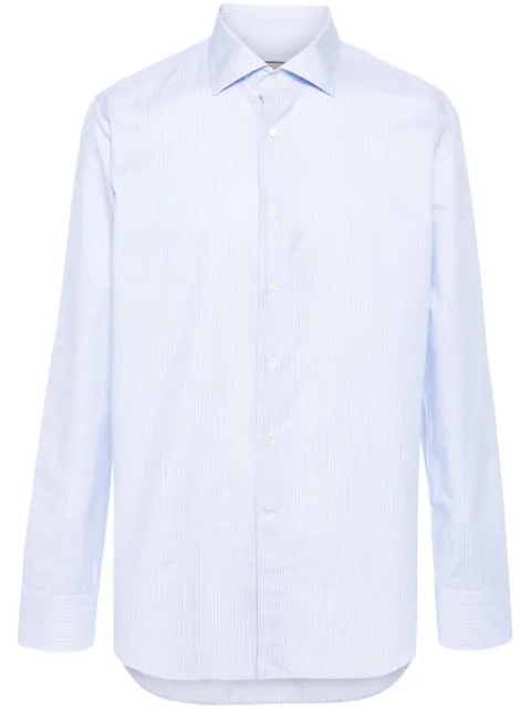 Canali camisa con estampado de rayas diplomáticas