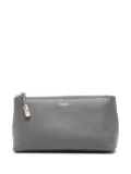 Furla logo-stamp makeup bag - Grey