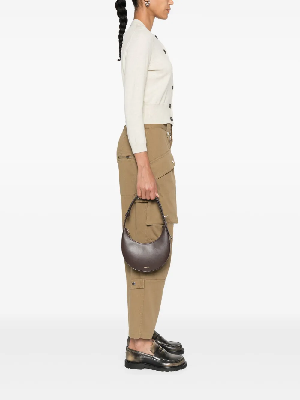 Furla Delizia schoudertas Bruin