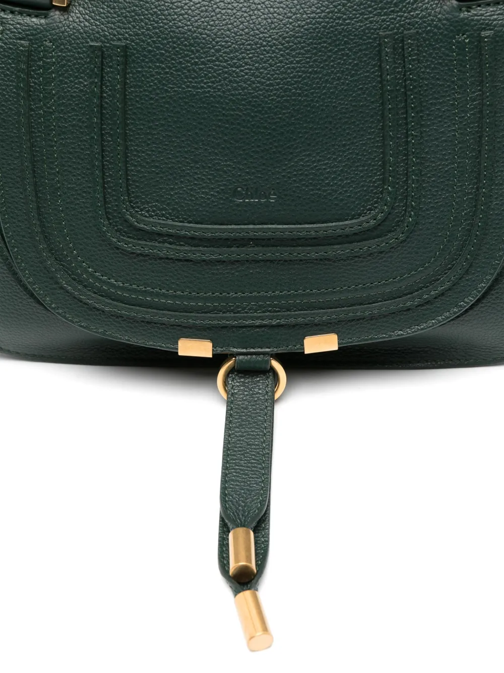 Chloé Marcie leren shopper Groen