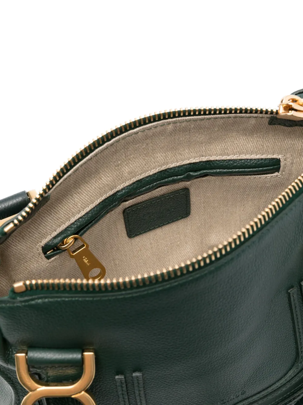 Chloé Marcie leren shopper Groen