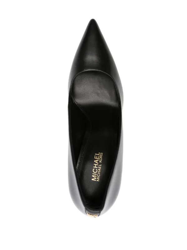 シューズ・サンダルその他 Michael Kors Woman Pumps Charcoal 40F2HNMP1D 021 Michael Kors Womens 7 Black Ankle High Heel Front Zipper