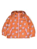 Stella McCartney Kids graphic-print padded jacket - Orange