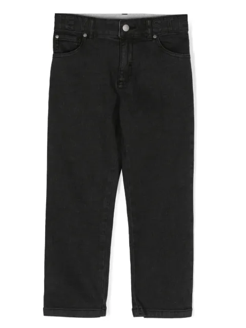 Stella McCartney Kids logo-embossed straight-leg jeans