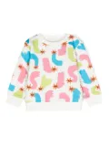 Stella McCartney Kids geometric-print cotton sweatshirt - White