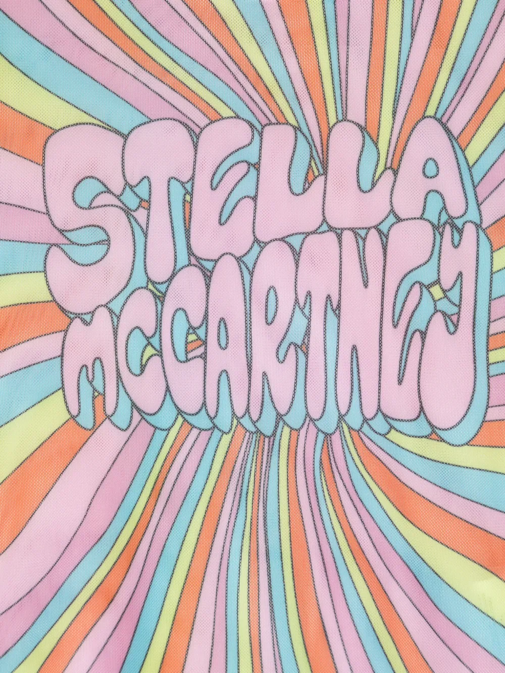 Stella McCartney Kids Mesh T-shirt met grafische print Roze